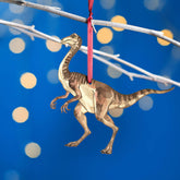 Wooden Gallimimus Dinosaur Christmas Tree Decoration